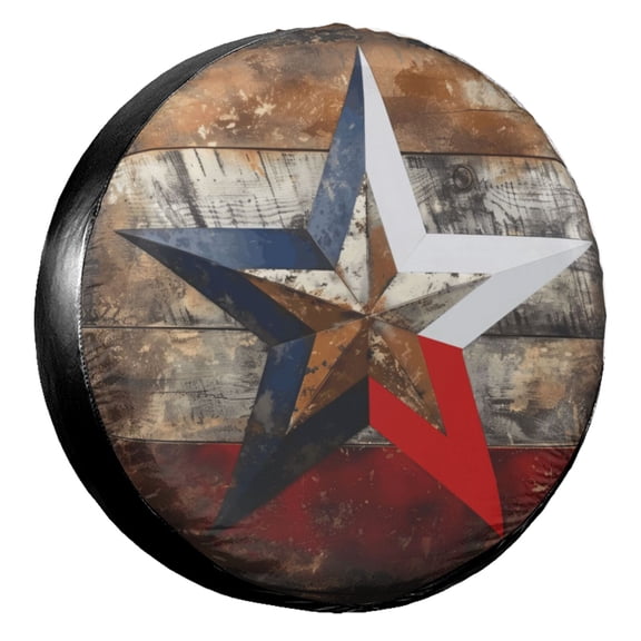 KAKALAD American Star Texas 01 Spare Tire Cover Universal Vehicle Accessories Buckle Car Tools 14”in