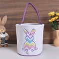 thumbnail image 1 of QTOCIO Colorful Wave Embroidered Canvas Yarn Skirt Easter Candy Bag, 1 of 4