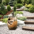 thumbnail image 3 of Teamson Home 33.07" Vintage Pump & Barrel Water Fountain, 3 of 6