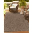 thumbnail image 2 of Unique Loom Outdoor Solid Collection Area Rug (7' 10" x 10' Rectangle Light Brown/Ivory), 2 of 9