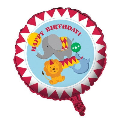 Circus Time Metallic Balloon