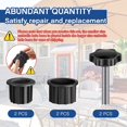 thumbnail image 3 of PENGXIANG 6PCS Patio Umbrella Base Parts Plastic Parasol Stand Replacement Parts 4PCS Umbrella Base Bracket Hole Ring Plug Cover  2PCS M8 Cap Screws for Most Beach Backyard Balcony Umbrel, 3 of 9
