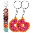 thumbnail image 4 of 18pcs Keychain Pendants Donut Charm Keyring Key Ring Donut Hanging Pendant for Bags, 4 of 9
