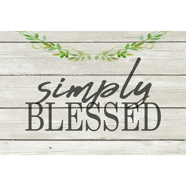 Download Simply Blessed Poster Print by Allen Kimberly - Walmart ...