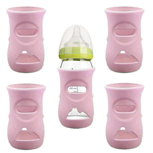 Fundas de Silicona QinSuiKai para Biberones de Vidrio Avent de 8 OZ