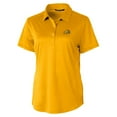 thumbnail image 2 of Women's Cutter & Buck Gold Bowie State Bulldogs Prospect Textured Stretch Polo, 2 of 3