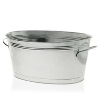 True Classic Ice Bucket, Galvanized Metal Bucket for Wines, Beer, Set of 1