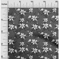 thumbnail image 2 of oneOone Cotton Cambric Dark Gray Fabric Floral Quilting Supplies Print Sewing Fabric By The Yard 56 Inch Wide, 2 of 5