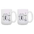 thumbnail image 1 of ThisWear Grandpa Papa Love I Ruff You Pop 2 Pack 15oz Coffee Mugs, 1 of 4
