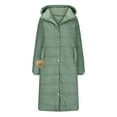 thumbnail image 3 of GaThRRgYP Warm Winter Coats for Womens,Fall Jackets for Women 2025 with Hood,Winter Fashion Woman Lengthened and Thickened Medium Hooded Length Down Coat Jacket Mint Green XXL, 3 of 7