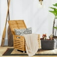 thumbnail image 3 of Gymax Boîte de Rangement en Bois pour Rangement Bambou, 3 of 9