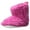 Pink, variant on Luvable Friends Infant Sherpa Booties Pink L
