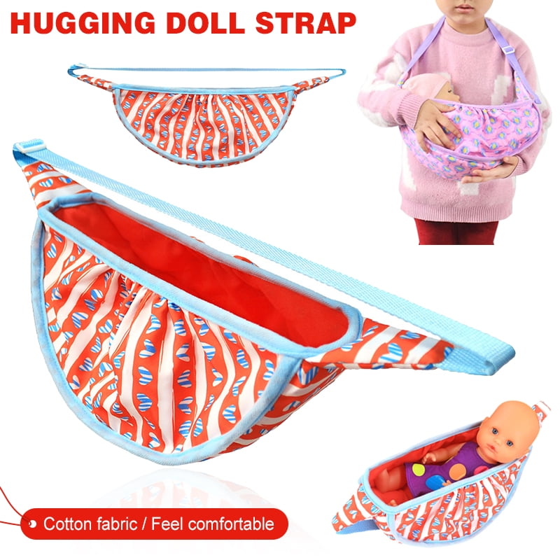 Amerteer Baby Doll Carrier Backpack Doll Accessories Sleeping Bag Front/Diagonal Carrier With Straps- Fits 10 To 14 Inch Dolls