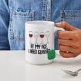 thumbnail image 4 of CafePress - Age My Age I Need Glasses - 15 oz Ceramic Large White Novelty Mug, 4 of 6