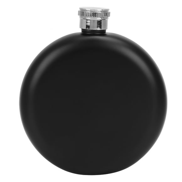 ZOUSSIQI 5oz Portable Stainless Steel Alcohol Whiskey Jug Wine Flagon Bottle Jar ContainerBlack JU316-132600