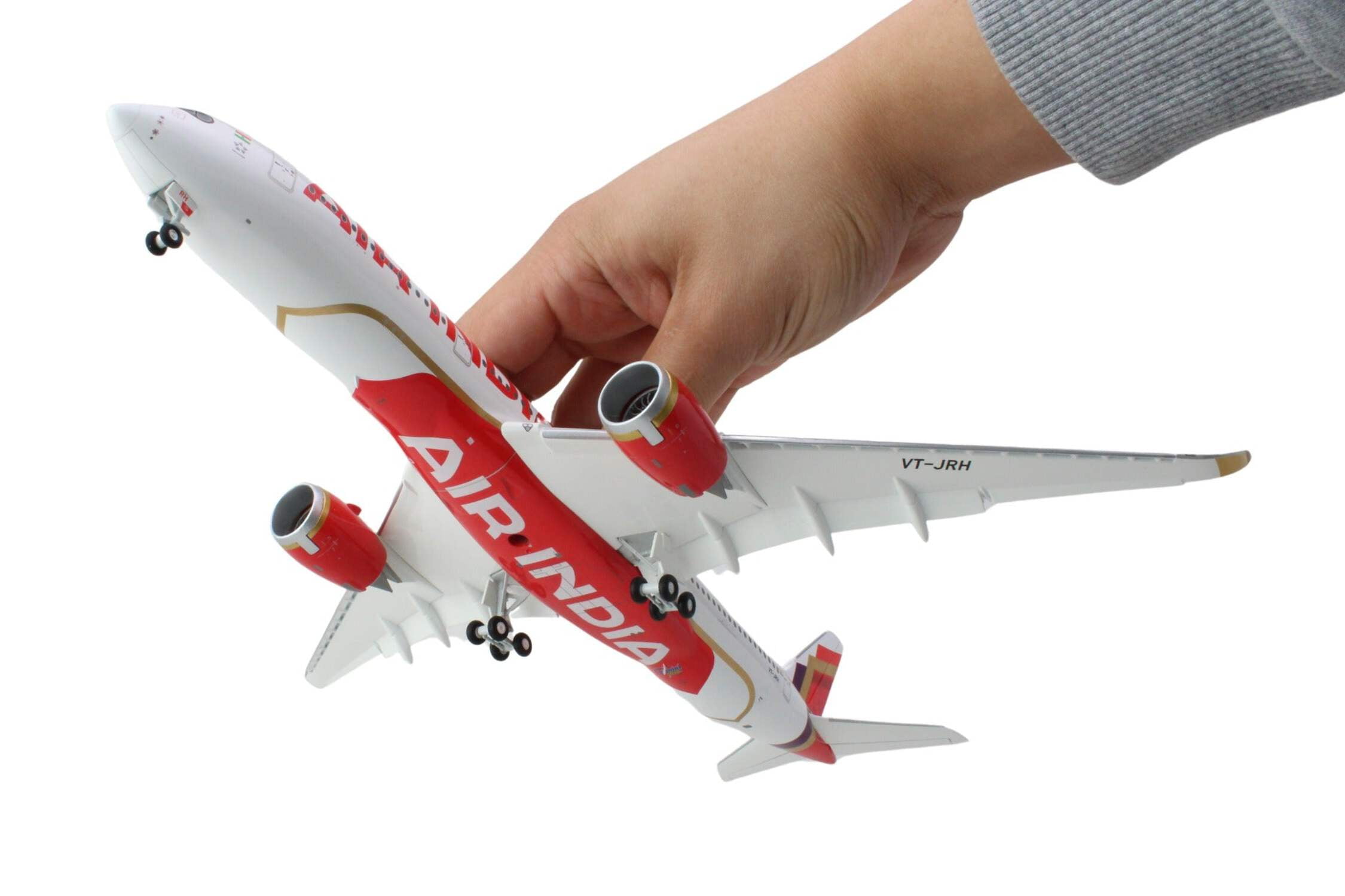 Airbus A350-900 Commercial Aircraft with Flaps Down 