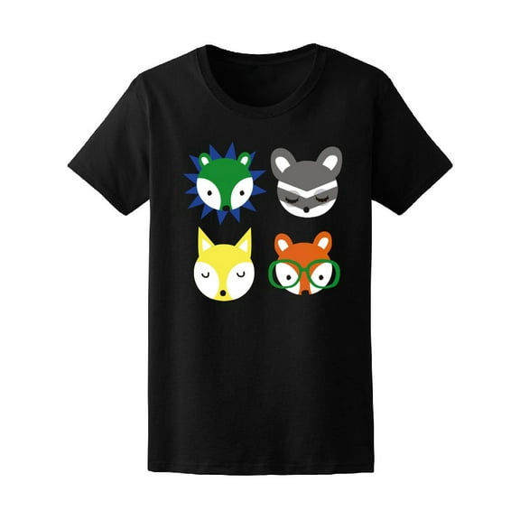 Pop Art Bright Cute Animals Tee Women's -Image by Shutterstock