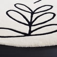 thumbnail image 3 of SAFAVIEH Fifth Avenue Dawson Abstract Area Rug, Ivory/Black, 7' x 7' Round, 3 of 8