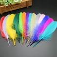 thumbnail image 3 of XmhyTop-A 100 plumas ligeras y flexibles, perfectas para una decoración elegante del hogar, tarjetas de felicitación hechas a mano y accesorios bohemios (blanco), 3 of 4