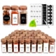 thumbnail image 1 of Juego de tarros de especias Churboro, 24 vasos, con tapas para coctelera, 120 ml, con etiquetas, 1 of 7