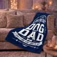 thumbnail image 6 of Legendary Dog Dad Vintage Lettering Dog Dad, Dramatic Pet Portrait Pattern, Warm Flannel Blanket for Living Room and Reading Nook, Dog Lovers Father's Day Gift, Pet Lover Home Decor, 6 of 9