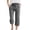 Black, variant on Girls' Capri Pants Wide Leg Drawstring Kids Summer Lightweight Cropped Sweatpants Pockets Kids Gingham Pants Plaid Leggings