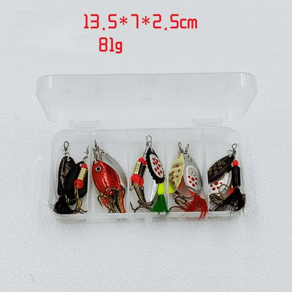 Fishing Lures Set 10Pcs Metal Spinners For Trout Bass With Storage Box A Kit Fangkenuo