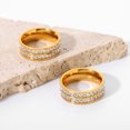 thumbnail image 2 of LYMAYTER Bague Mode pour Femmes - Style Couple, Géométrique, Empilable, 2 of 7