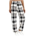 thumbnail image 5 of Bovxnpu Women Pajama Pants, Plus Size Pajama Pants Sleep Pants Lounge Pants Stylish Print Flannel Thickened Warm Loose Home Sleep Trousers Loungewear Sleepwear, 5 of 8