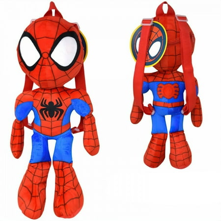 Spidey and His Amazing Friends Spider-Man 18 Plush Backpack