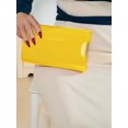 thumbnail image 4 of REMANLAND Women’s Glossy Envelope Evening Clutch Purse, Yellow, 4 of 7