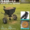 thumbnail image 2 of Zimtown Garden Cart Garden Wagon Wood Wagon ALL Terrain Pulling Red, 2 of 5