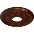 thumbnail image 3 of Ekena Millwork 12 1/8"OD x 3 1/2"ID x 1"P Palmetto Ceiling Medallion (Fits Canopies up to 4 7/8"), Hand-Painted Antique Copper, 3 of 6