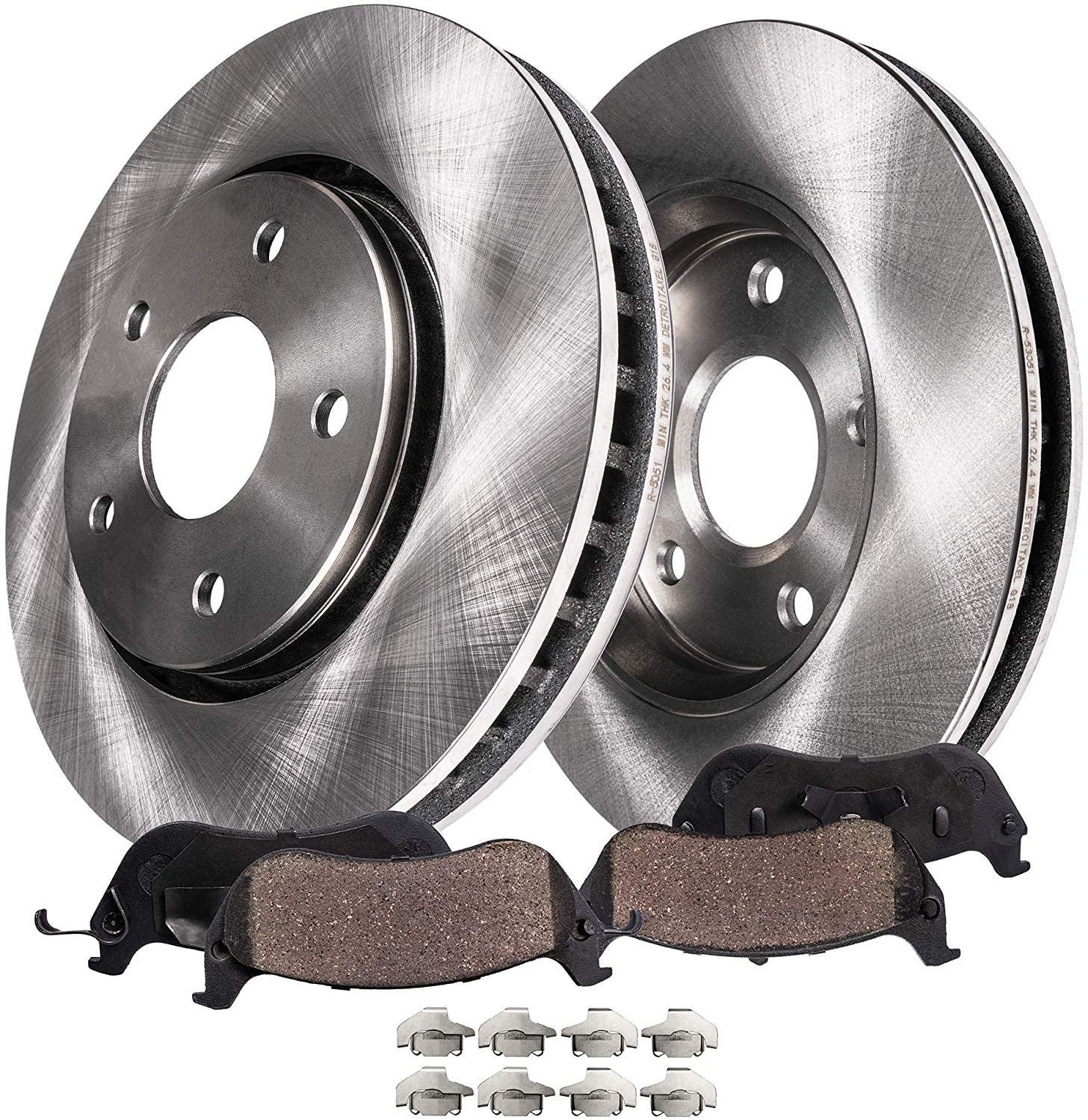 Rotors w//Ceramic Pads OE Brakes Rear 2002-2005 Explorer Mountaineer