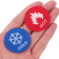 thumbnail image 2 of 6 Pairs Hot And Cold Water Sign Hot And Cold Indicator Stickers Self-Stick Acrylic Label For Faucet Shower And Bathtub Bathroom Kitchen And Business Use, 2 of 5