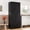 Black, variant on Homieasy 71'' Tall Farmhouse Bathroom Storage Cabinet, 7-Tier Linen Cabinet with Drawer & Adjustable Shelves, Cracked Oak