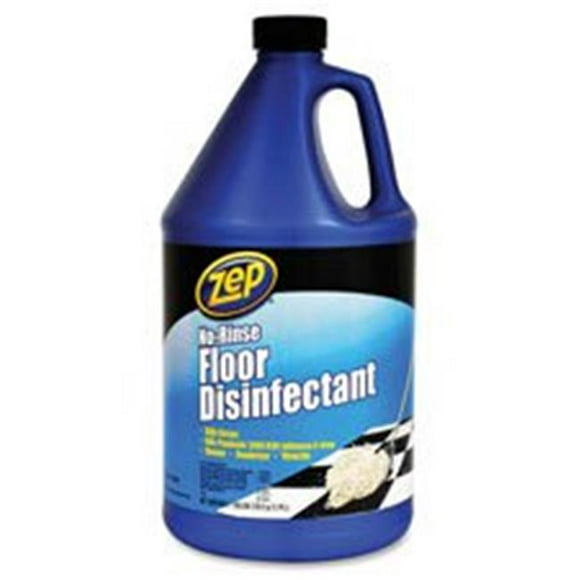 Zep Commercial ZPEZUNRS128 Commercial Floor Disinfectant- No Rinse- 1 Gallon- Blue