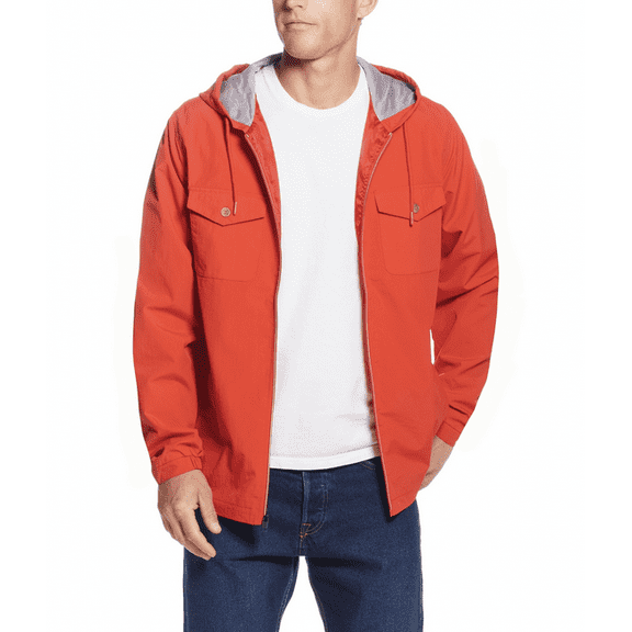 Weatherproof Vintage Men's Zip Front Hooded Nylon Jacket