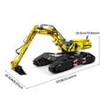 thumbnail image 3 of HI-Reeke Excavator Building Block Set Construction Vehicles Loader Tractor Building Kit Gift Yellow, 3 of 5
