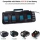 thumbnail image 5 of Reemplazo de Batería de 5.0Ah para Makita Batería de 18V Compatible con 18 Volt BL1860B BL1850B BL1840B BL1830B BL1815B 4xBatteries+ DC18SF 18V de Ion de Litio Rapid Optimum Juego Charger de 4 Pue..., 5 of 10