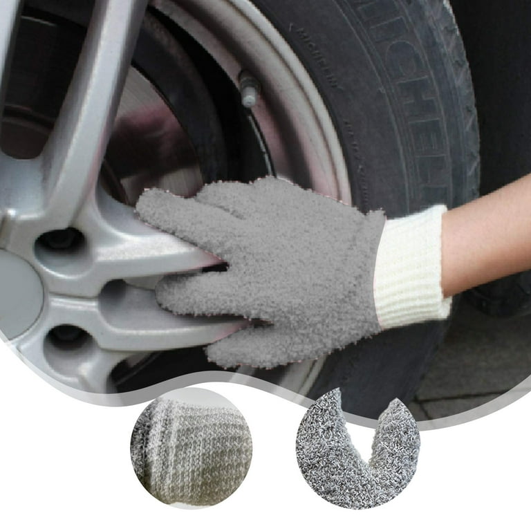 COFEST Microfiber Dusting Gloves For House Cleaning,Dusting Mitts