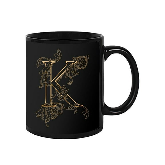 Vintage Letter K Design Mug Unisex's -Image by Shutterstock