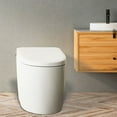 thumbnail image 2 of BN-6100S, 1-Piece 1.28 GPF Tankless Elongated Smart Bidet Toilet in White, Auto Flush, Heated Seat with Soft Close, 2 of 8