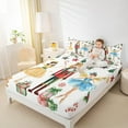 thumbnail image 4 of Manfei Cartoon Cute Princess Bed Sheets for Kid, Nutcracker Royal Guarder King Sheets, Merry Christmas Theme Sheet Set, Lightweight Room Decor, 4-Piece, 4 of 7