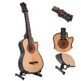 thumbnail image 4 of Planches d'Épées Miniatures Guitare en Toile Guitare Électrique Acoustique Kit de Construction Modèle de Guitare Miniature Guitare Rigide Acoustique Guitare Électrique Modèle de Guitare Classique, 4 of 7