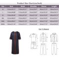 thumbnail image 2 of toraway Chemise Homme Âge Robe Fine Noire Longue Rayée Coton Jeunesse Ample Prête à Porter TTTTG, 2 of 3