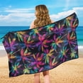 thumbnail image 5 of Bulopur Tropical Athletic Running Towel Palm Tree Car Seat Towel Cover After Gym Easy to Install Bucket Seat Protector for SUV Vehicle Sedan Truck, 5 of 7