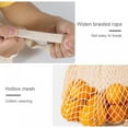 thumbnail image 4 of 3 Pack Reusable Cotton String Shopping Bags Washable Grocery Mesh Bags Organizer for Grocery Shopping Produce Net Bags with Short Handle for Fruit Vegetable Storage, 4 of 7