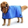 thumbnail image 2 of Dog Bathrobe Soft Super Absorbent Luxuriously 100% Microfiber Dog Drying Towel Robe with Hood/Belt for Large,Medium,Small Dogs, 2 of 7