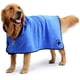 thumbnail image 2 of Albornoz para perros Suave superabsorbente Lujosamente 100% microfibra Toalla de secado para perros con capucha/cinturón para perros grandes, medianos y pequeños, azul, S WD.WDQZL Hogar, 2 of 6